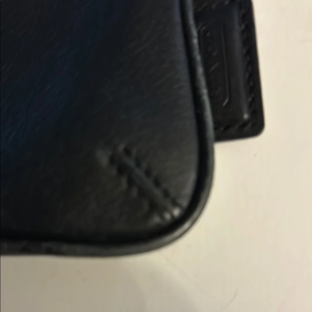 Coach Black All Leather Wristlet